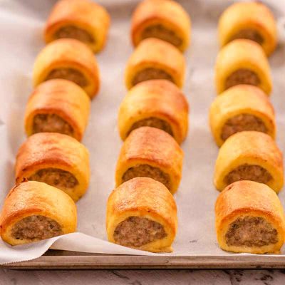 Keto Sausage Rolls with Low-Carb Pastry