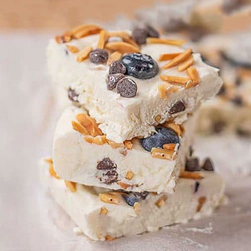 Keto Frozen Yogurt Bars Healthy with No Sugar Added