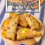 Keto scones on a serving plate.