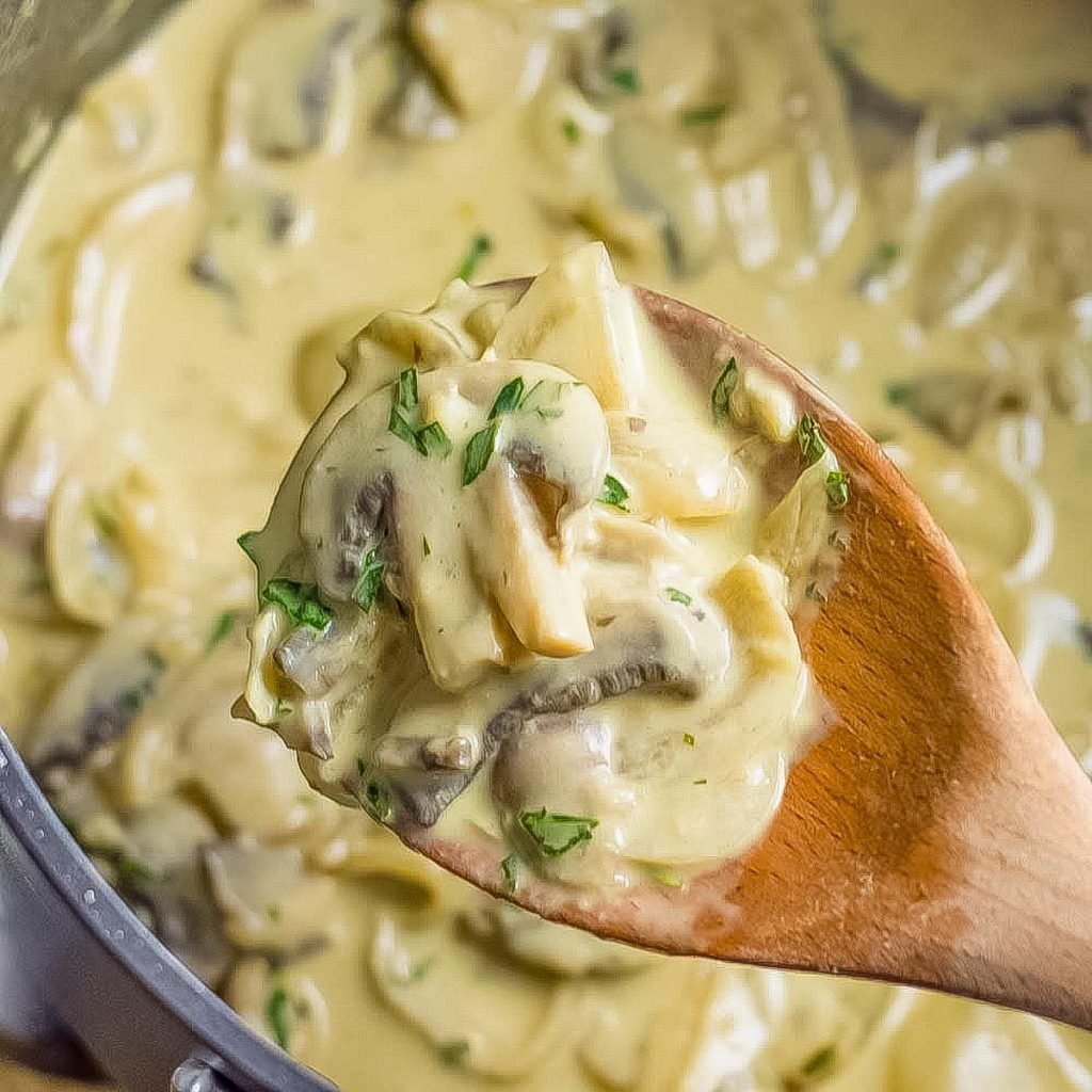 Keto mushroom sauce.