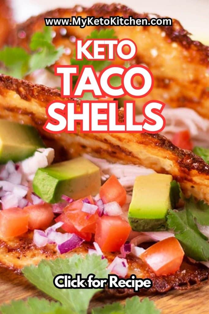 Keto taco shells with filling.