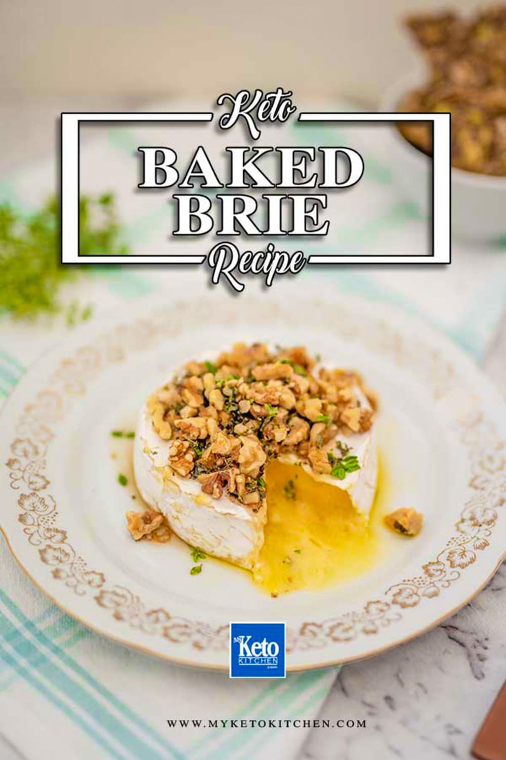 The Best Baked Brie Cheese with Maple Syrup & Walnuts