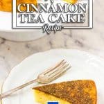 The Best Keto Cinnamon Tea Cake Recipe - Moist not dry its work Perfect with Keto Custard or Ice Cream.