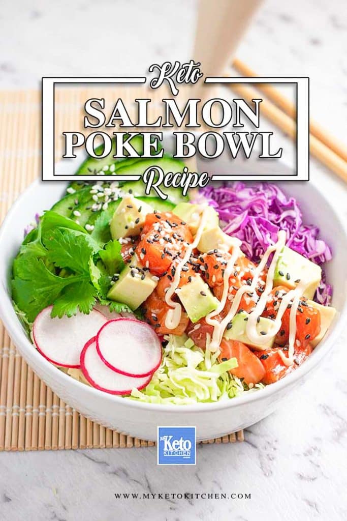 The best keto poke bowl recipe, very low carb and super healthy.