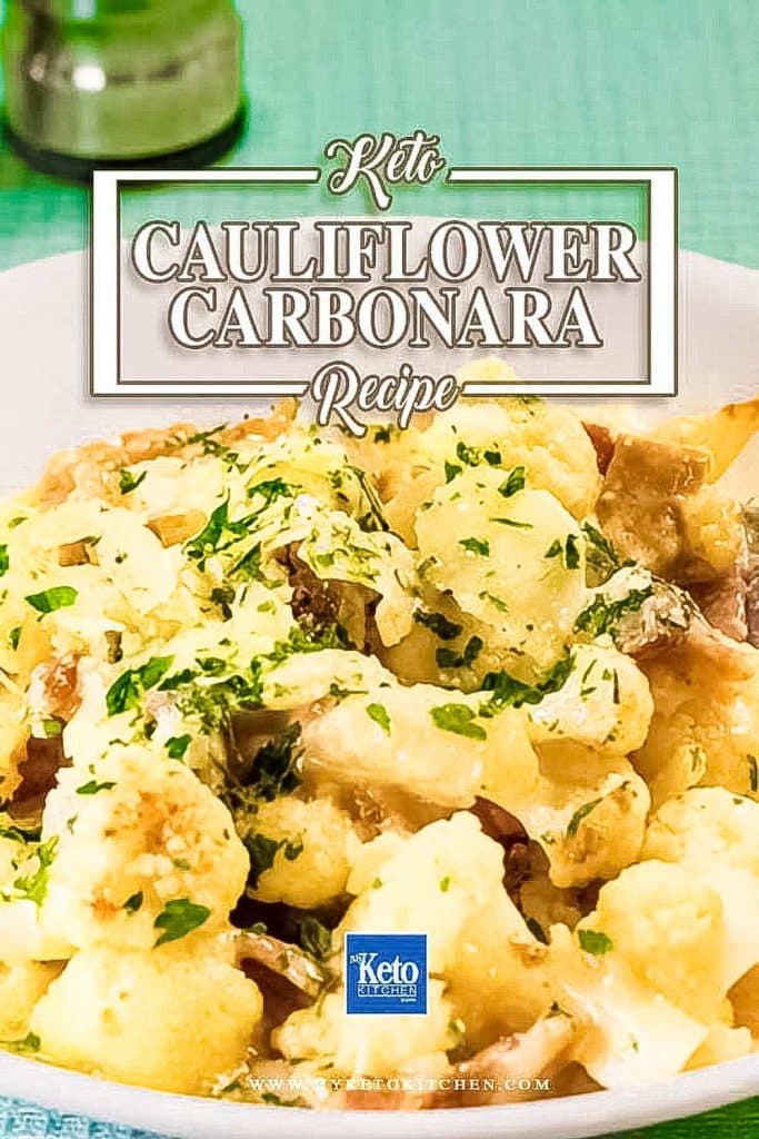 Keto Cauliflower Carbonara