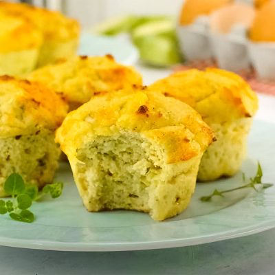 Keto Zucchini Muffins Recipe – Savoury Cheese (2g Carbs)