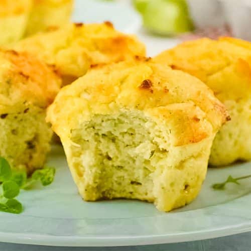 Keto Zucchini Muffins - Savoury Cheese Recipe