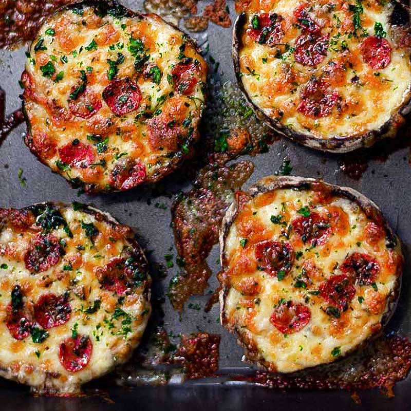 Pizza Stuffed Mushrooms