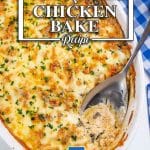 Homemade chicken and cheese bake