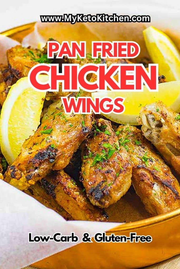 Chicken wings in a baking tin.