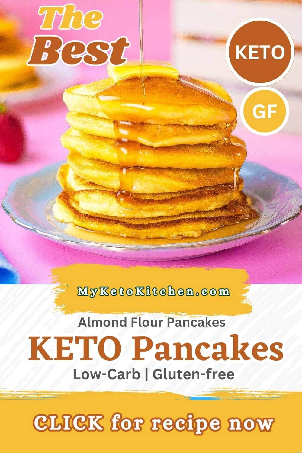 The Best Keto Pancakes Recipe Around - Light & Fluffy!