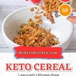 Keto cereal in a bowl.