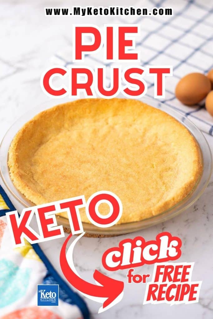 Keto pie crust in a pie dish
