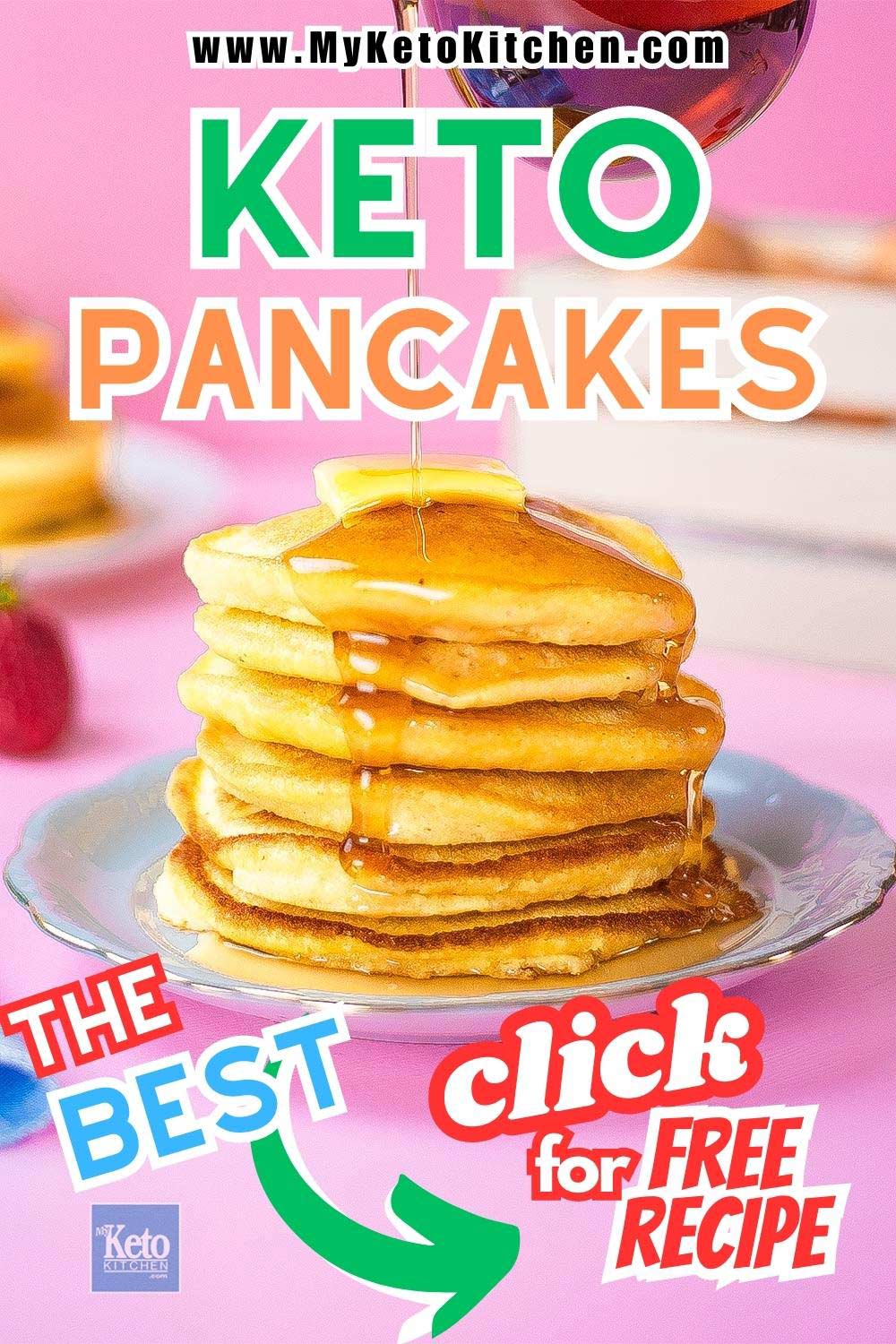 The Best Keto Pancakes Recipe Around - Light & Fluffy!