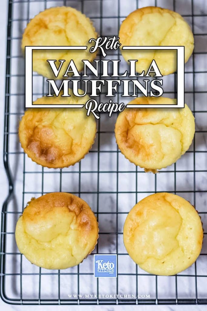 The Best Keto Vanilla Muffins Recipe - Delicious, Soft & Fluffy with Just 1g Net Carbs