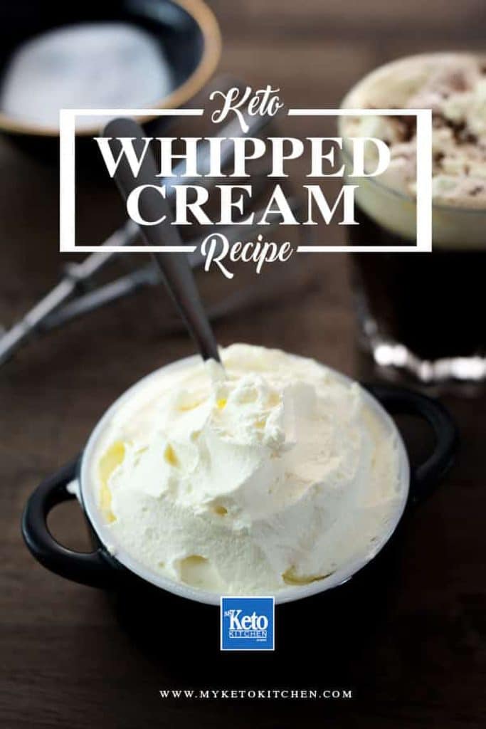 Keto Whipped Cream. All Sugar-Free, Low-Carb Ingredients.