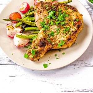 Sheet Pan Pork Chops Ranch Style