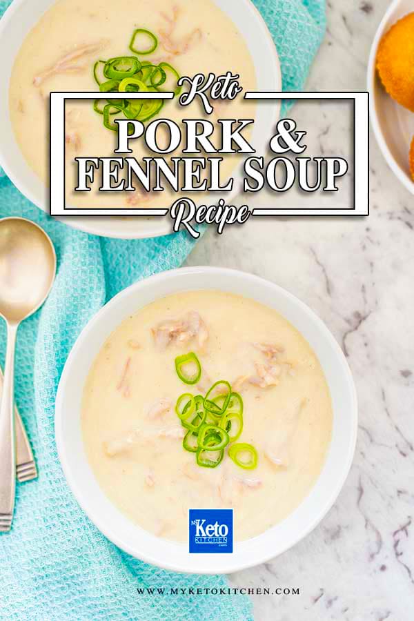 Creamy pork and fennel soup.