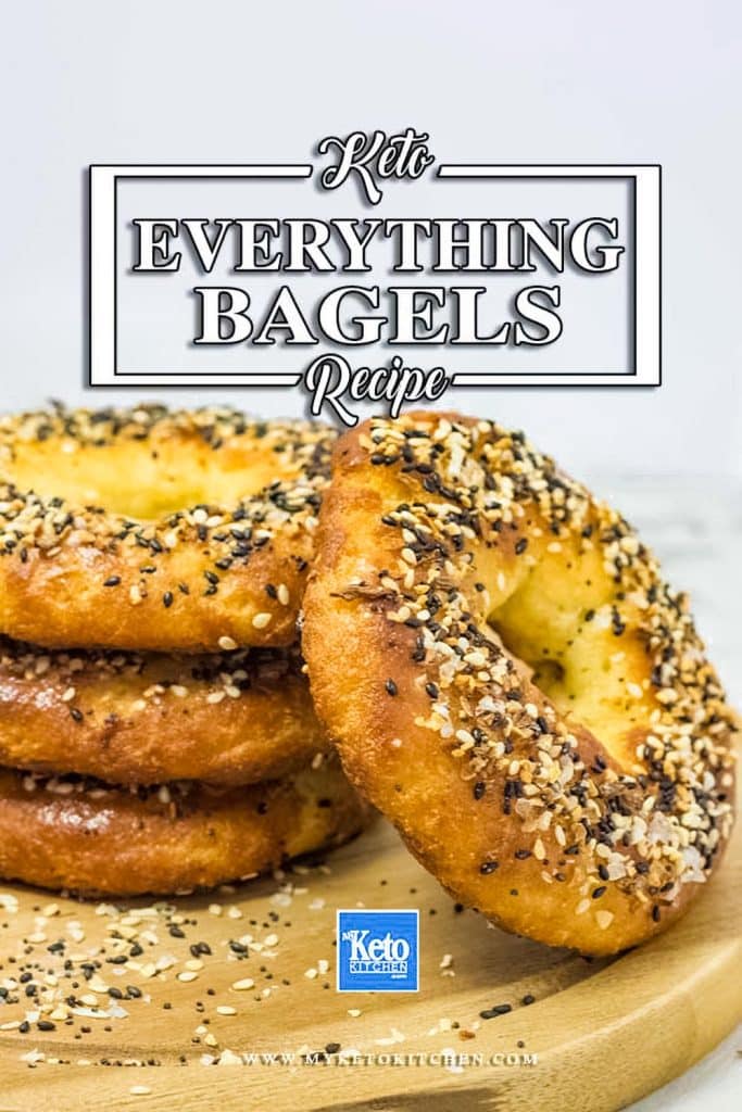 Homemade keto bagels.