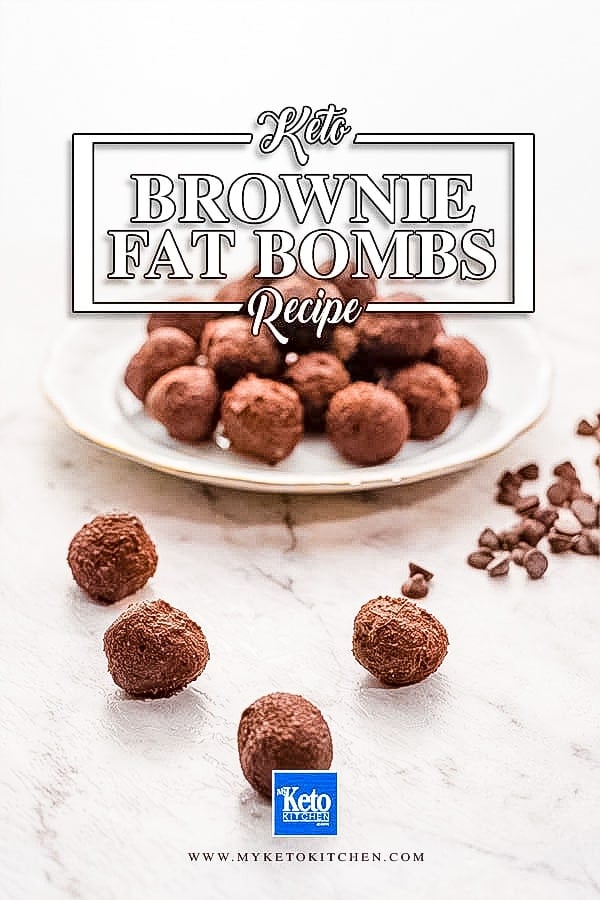 No bake brownie fat bombs.