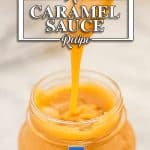 Keto caramel sauce recipe - sugar-free and just 1g net carb.