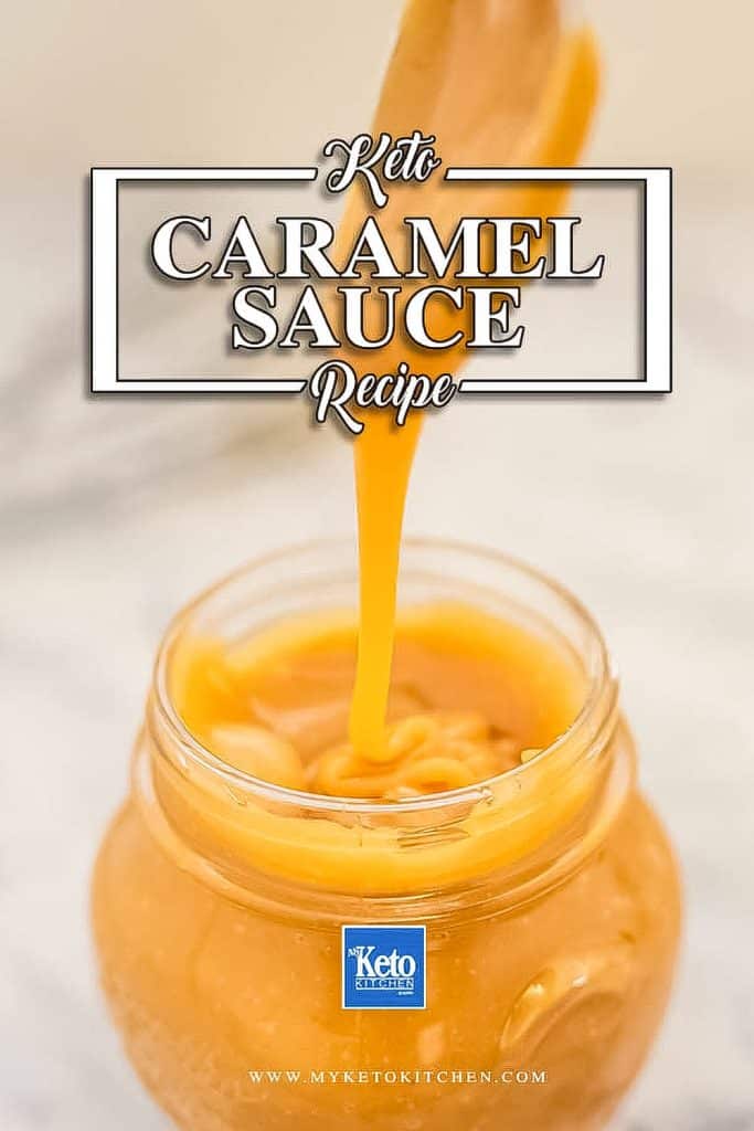 Keto caramel sauce recipe - sugar-free and just 1g net carb.