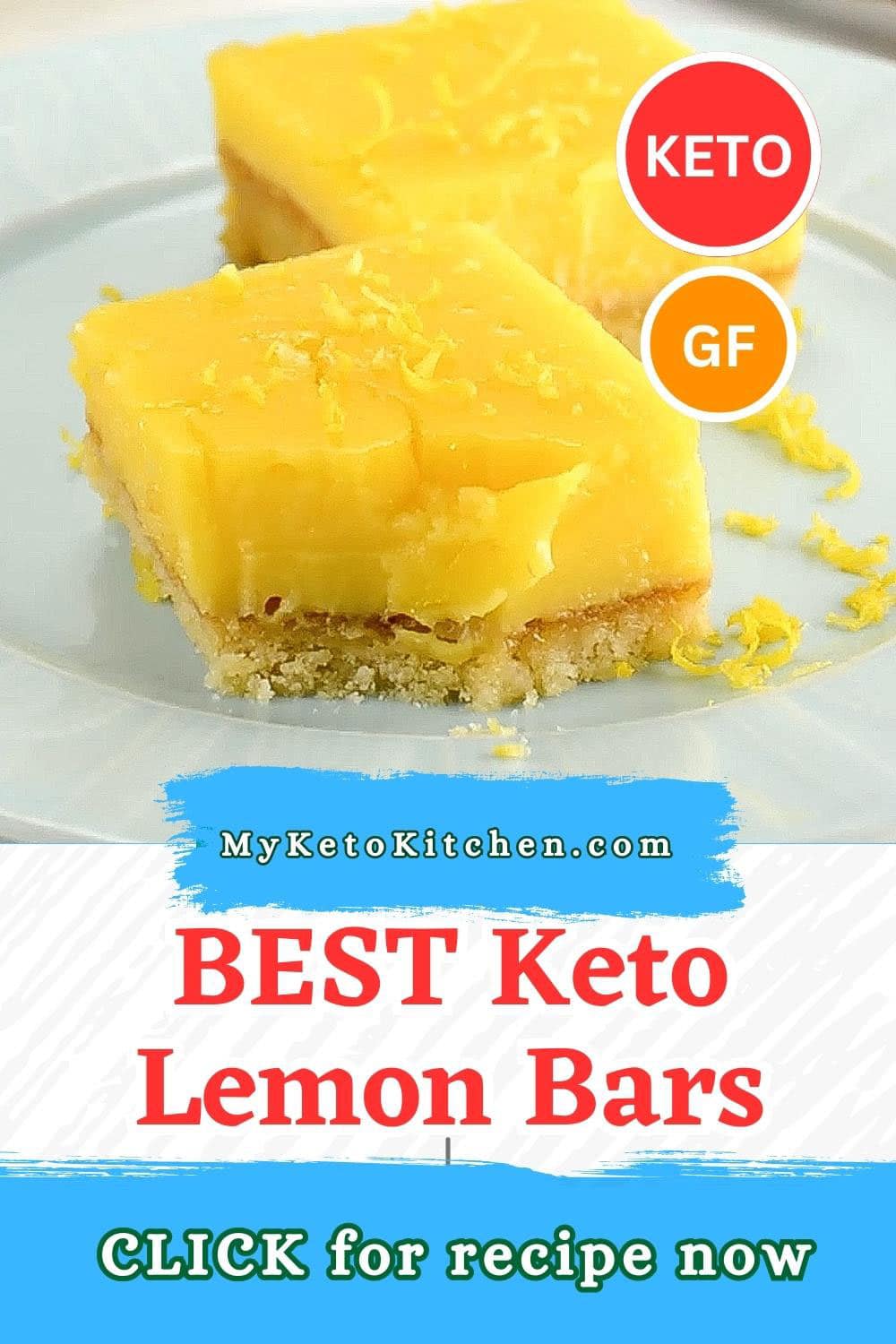 The Best Keto Lemon Bars Recipe Tangy & Sweet