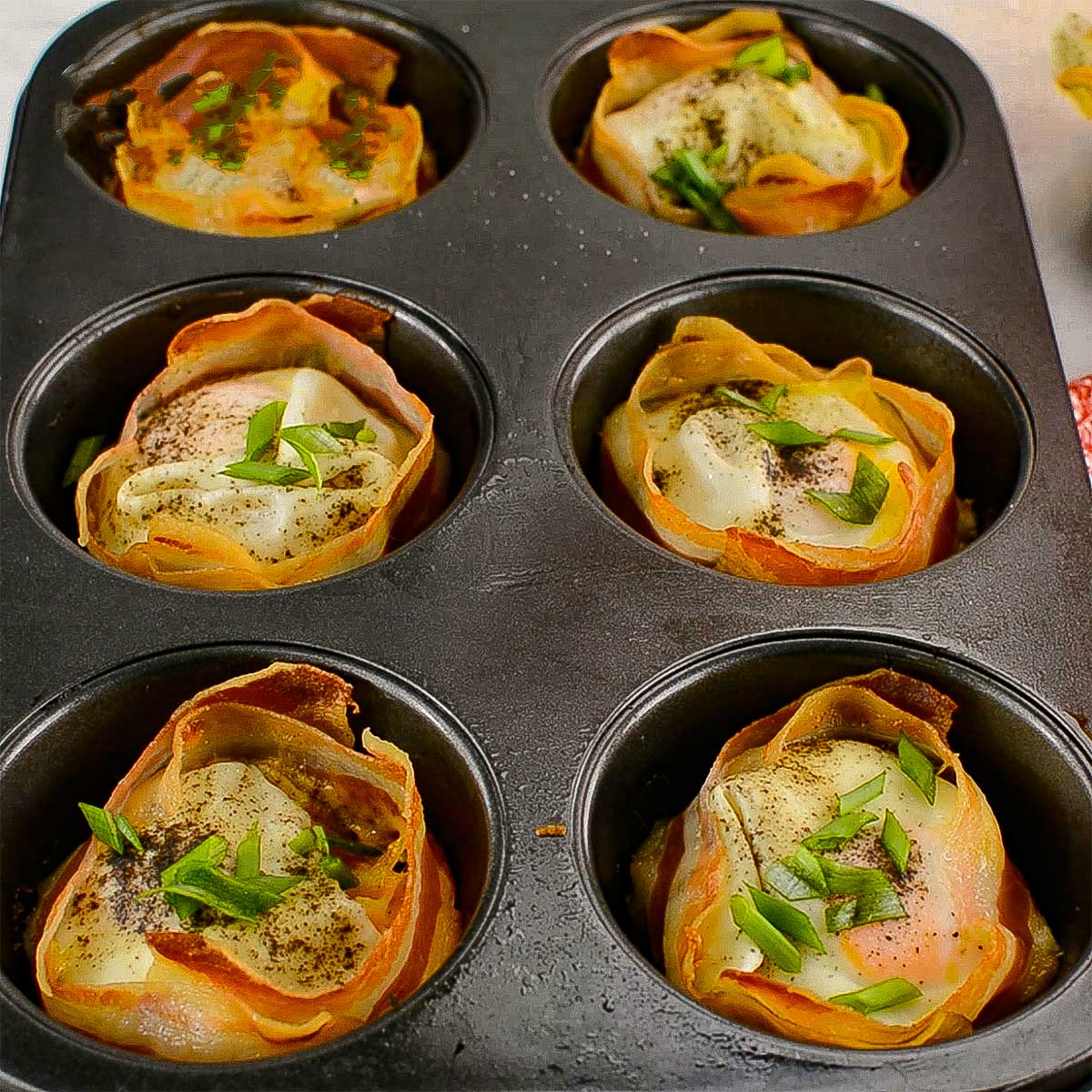 Keto egg cups recipe.