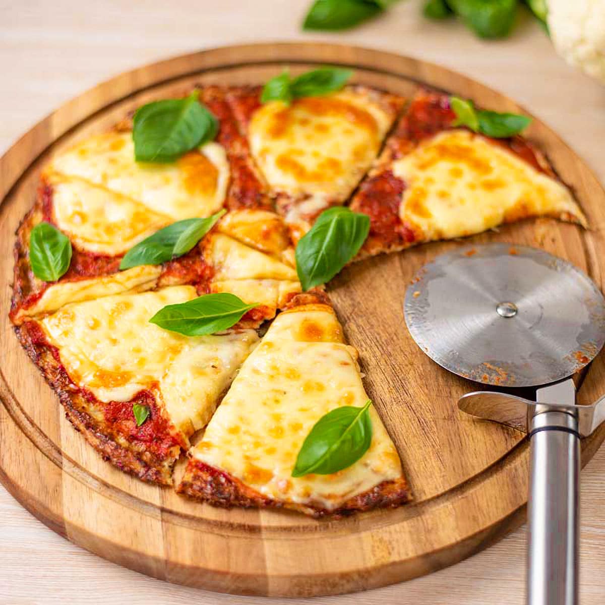 The Best Keto Cauliflower Pizza Crust Recipe Super Easy
