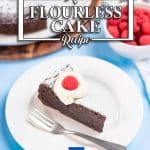 The best keto flourless chocolate cake recipe with just three ingredinets - moist, sweet and rich, super easy.