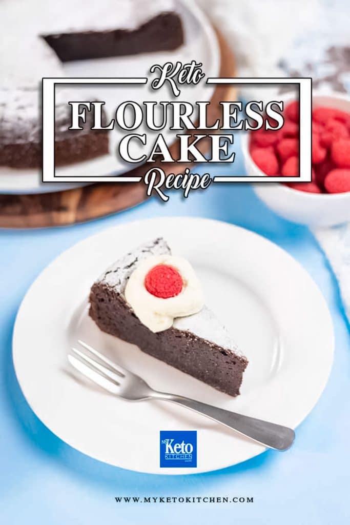 The best keto flourless chocolate cake recipe with just three ingredinets - moist, sweet and rich, super easy.