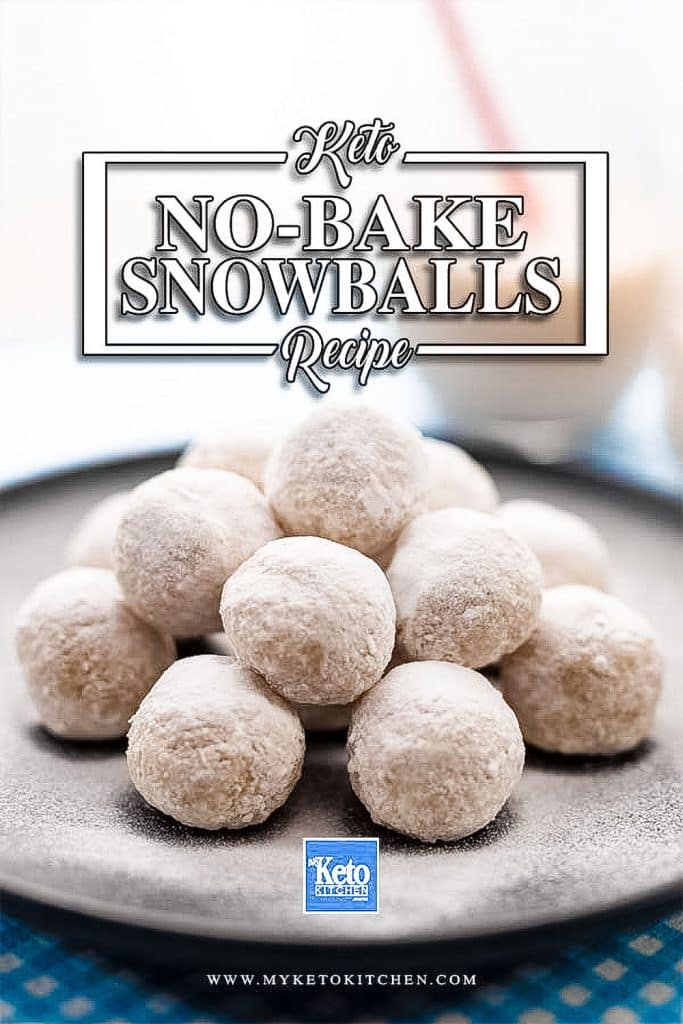 Keto snowball cookies recipe.