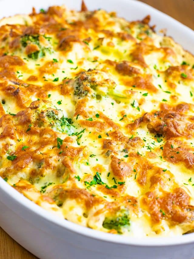 Keto Chicken Broccoli Casserole Recipe with Cheese - My Keto Kitchen