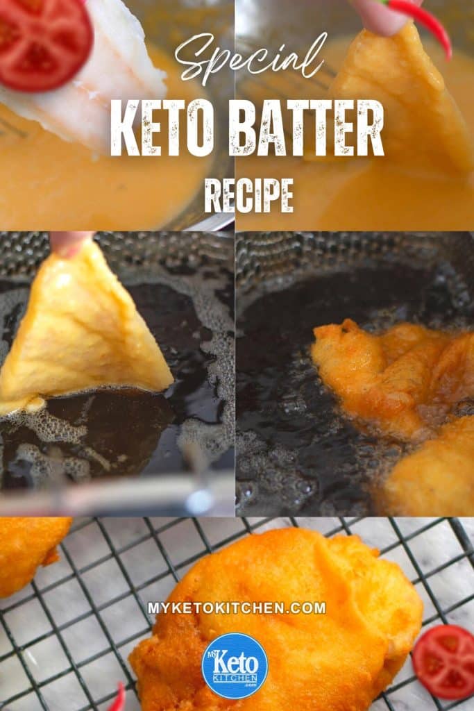 keto batter steps.