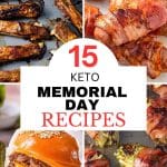 Four images of keto Memorial Day Recipes.