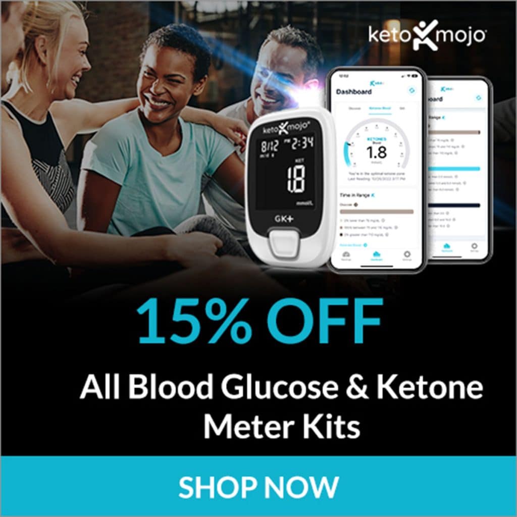 Keto Mojo ketone meter promo bundle with 15% off.