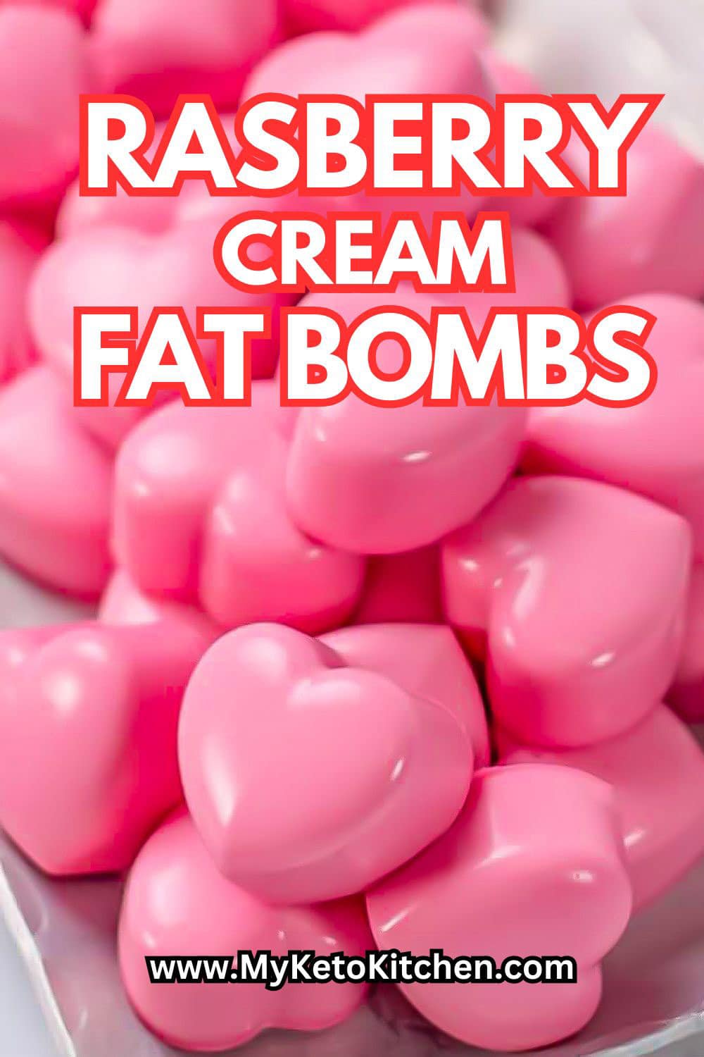 Easy Keto Raspberry Cream Fat Bombs