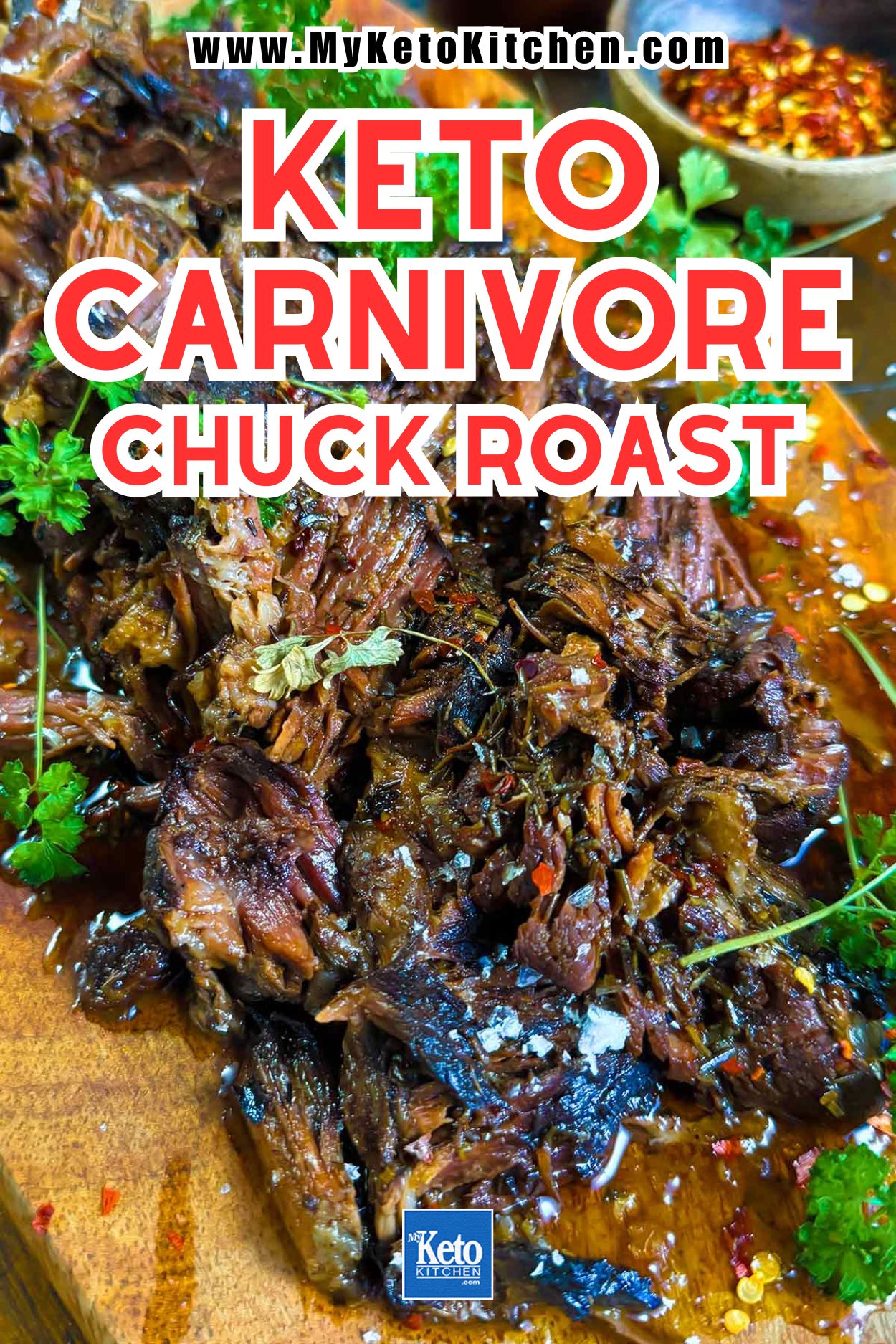 Easy Carnivore Chuck Roast Recipe Keto Meal Prep (Slow Cooker)